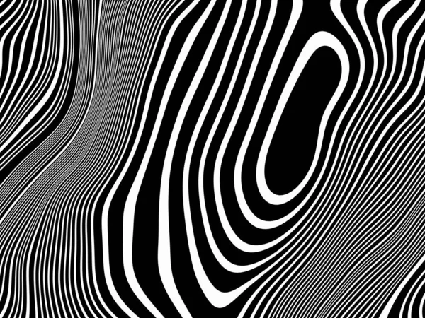 Абстрактный Топографический Контур Чёрно Белая Местность — стоковое фото