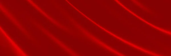 Reso Panno Increspato Rosso Sfondo Astratto Onda — Foto Stock