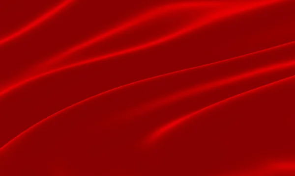 Reso Panno Increspato Rosso Sfondo Astratto Onda — Foto Stock