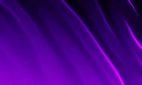 3Dレンダリング 紫と黒の抽象波の背景 — ストック写真