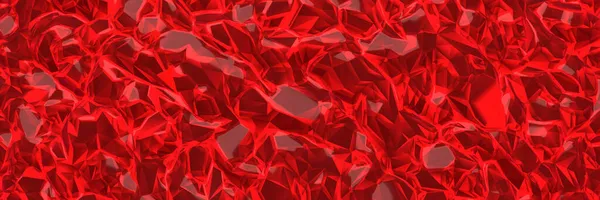 Rendering Abstract Red Ruby Crystal Background — Stock Photo, Image