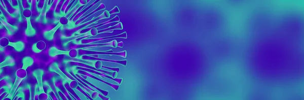 Vykreslování Mikroskopický Mutaion Covid Variantní Virus — Stock fotografie