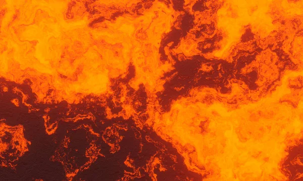 Återgivning Abstrakt Smält Magma Lava Bakgrund — Stockfoto