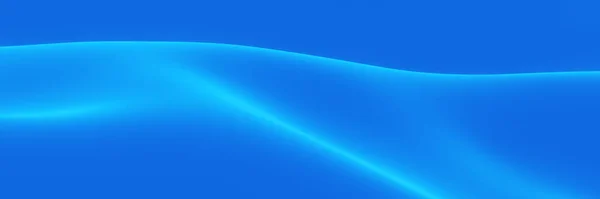抽象的な青の波打つ布を3Dレンダリングします 波の背景 — ストック写真