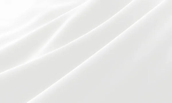 Bianco Sfondo Onda Astratta Tessuto Increspato — Foto Stock