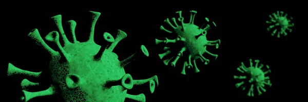 Representación Pandemia Microscópica Covid Mutación Viral — Foto de Stock