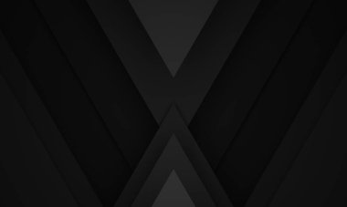 3D oluşturulmuş soyut siyah geometrik arkaplan.