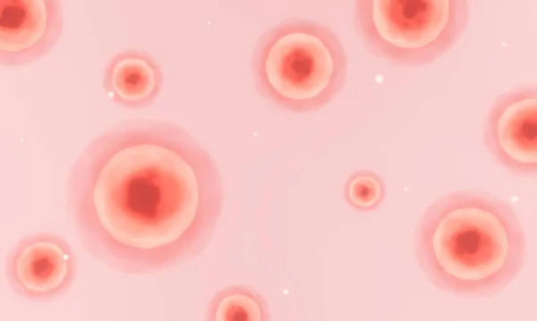 Рендеринг Красных Микроскопических Клеток — стоковое фото