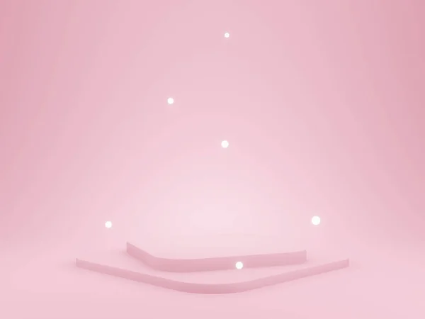 Рендеринг Розовый Стенд — стоковое фото