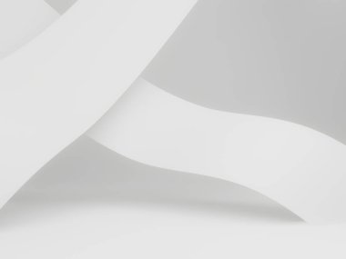 3B oluşturulmuş beyaz sahne arkaplanı