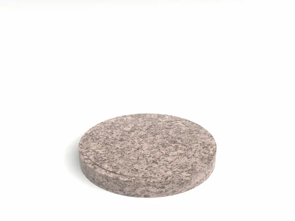 Beyaz Arka Planda Rock Podyumu Taş Modeli — Stok fotoğraf