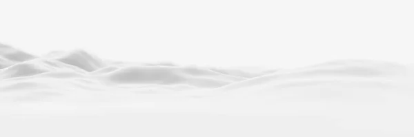 3Dレンダリング 雪の山 白い地形の地形 寒い環境 — ストック写真