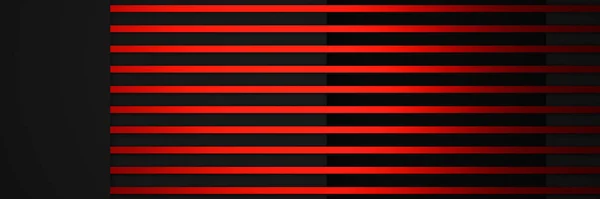 Renderad Abstrakt Röd Strippad Och Svart Bakgrund — Stockfoto