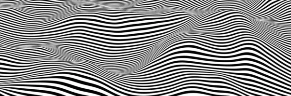 Rendered Black White Abstract Background Stripped Lines — Stock Photo, Image