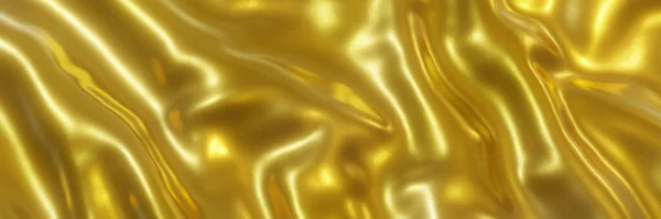 Rendering Abstract Gold Background Golden Wave Texture — Fotografia de Stock