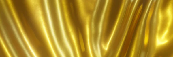 Rendering Abstract Gold Background Golden Wave Texture — Fotografia de Stock