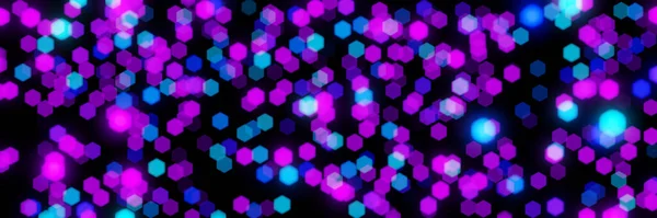 Abstract Bokeh Black Background — Stock Photo, Image