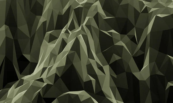 3D渲染抽象低多边形岩石斜坡 — 图库照片