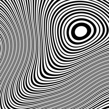 siyah-beyaz dalgalı çizgili arka plan.