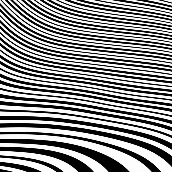 Чорно Білий Хвилястий Смугастий Фон — стокове фото