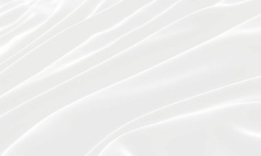 Beyaz soyut dalga arkaplanı. Dalgalı kumaş..