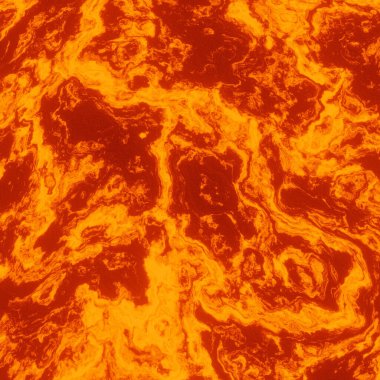 3D soyut volkanik lav arkaplanı oluşturuldu