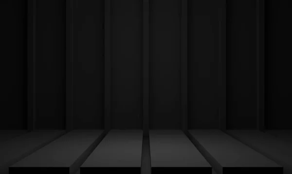 Rendered Dark Geometric Stage Background — Foto de Stock
