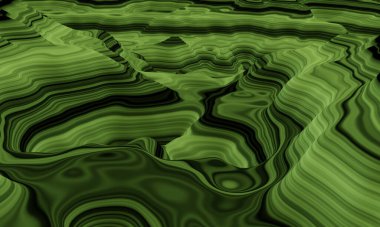 3D rendered sedimentary mountain. bedded sandstone hill.