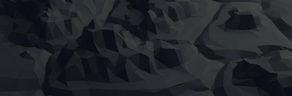 Візуалізація Темно Сірого Низького Багатокутника Кам Яного Рельєфу — стокове фото