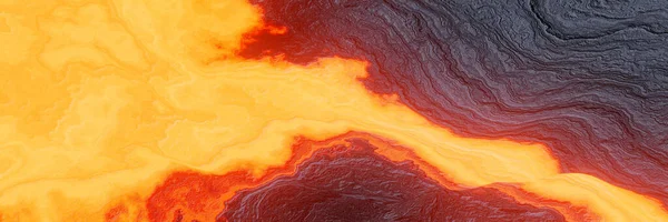 Gerenderte Abstrakte Vulkanische Lava Hintergrund — Stockfoto