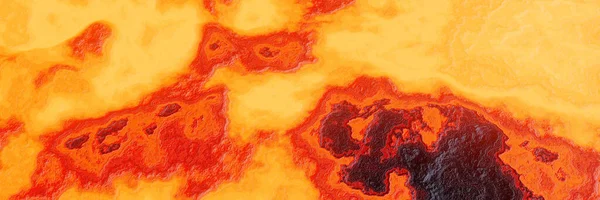 Renderizado Abstrato Fundo Lava Vulcânica — Fotografia de Stock