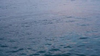 Akşamları deniz suyunun titreşimi