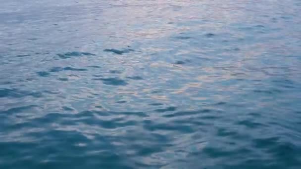Вибрация морских синих волн — стоковое видео