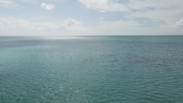 Leć na pięknym morskim krajobrazie z falami — Wideo stockowe