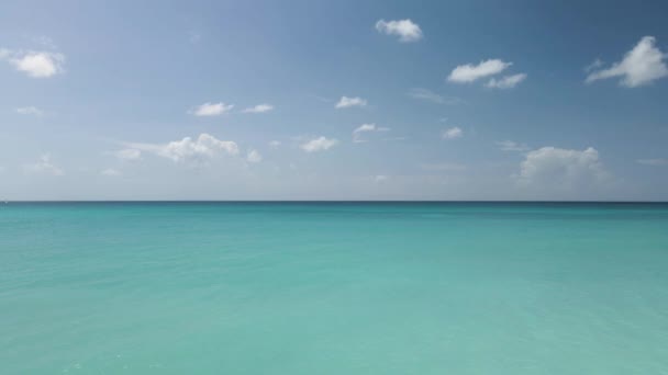 Panorama do oceano e do céu em um dia ensolarado — Vídeo de Stock
