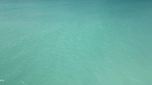 Colore blu turchese dell'oceano in una giornata di sole — Video Stock