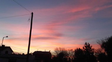 Güzel gün batımı gökyüzü, renkler