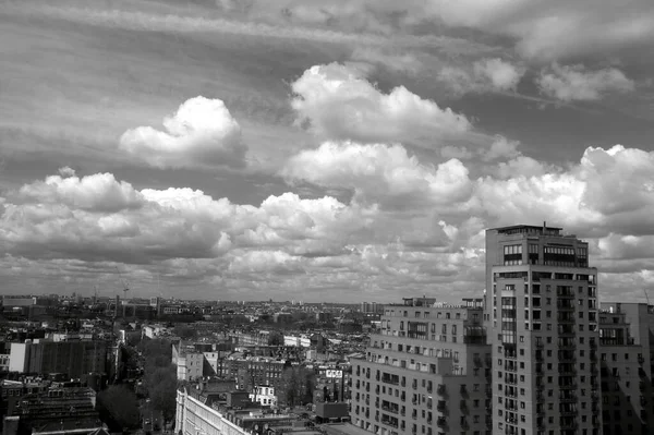 Dit Een Foto Van Mijn Hotelkamer Londen Lucht Bewolkt Maar — Stockfoto