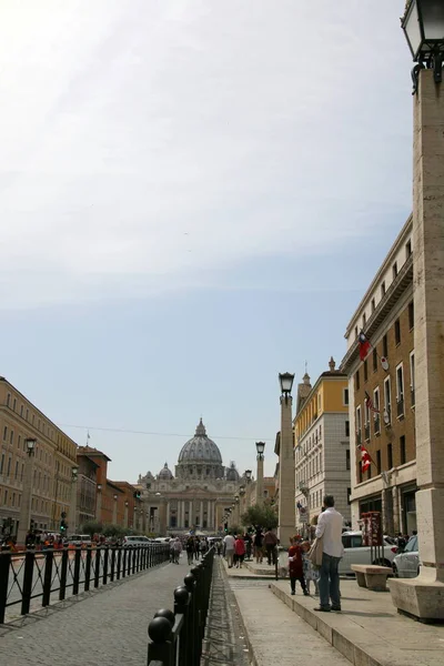 Wide Angle View Some Architecture Rome Italy — Stockfoto