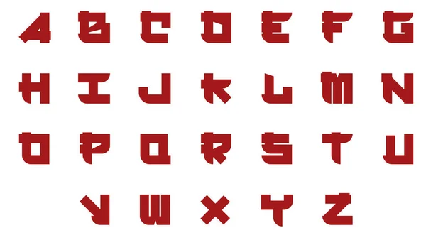 Шрифт Abc Алфавит Красочные Жирные Буквы — стоковый вектор