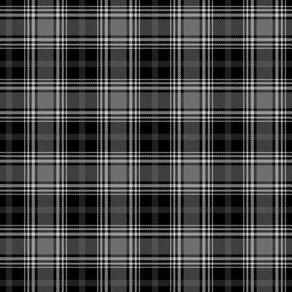 Siyah, beyaz Tartan Ekose İskoç Kusursuz Deseni. Tartan, ekose, masa örtüsü, gömlek, elbise, yatak, battaniye ve diğer tekstil kumaşlarından doku.