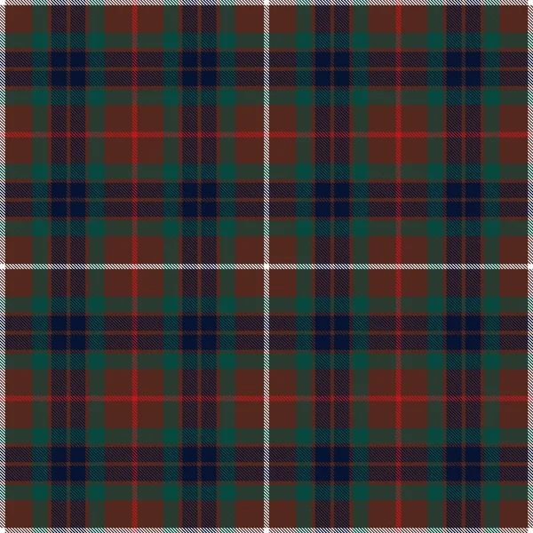 Negro Rojo Azul Blanco Tartan Plaid Seamless Pattern Background Inglés — Vector de stock