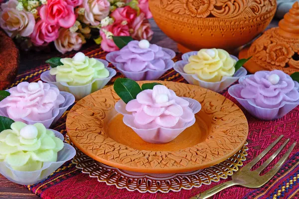 Chor Keaw Auspicious Thai Dessert Untuk Pesta Upacara Pernikahan Dan — Stok Foto