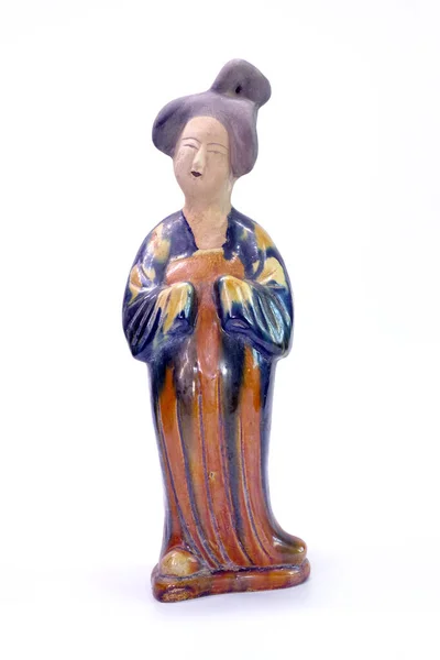 Estatuilla Tumba Antigua Una Belleza Femenina Dinastía Tang Figura Tumba —  Fotos de Stock
