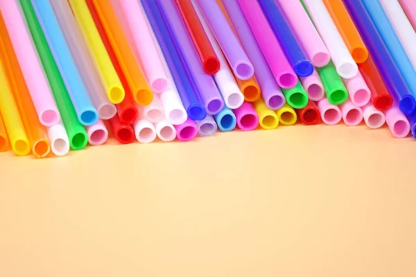 Colorful Drinking Straw Pride Month Background Texture — Stock Photo, Image