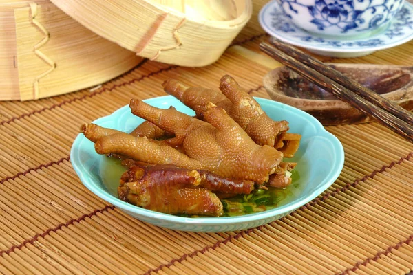Pollo Estofado Famoso Chino Dim Sum Comida Cantonesa —  Fotos de Stock