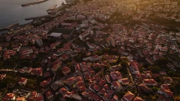 Centro histórico da cidade do Funchal, Madeira — Vídeo de Stock