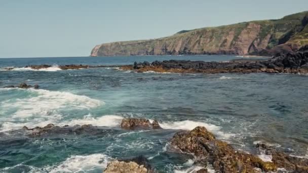 Azorernas kust, Sao Miguel — Stockvideo