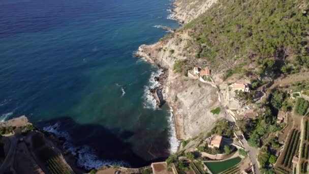Banyalbufar Village em Maiorca, Ilhas Baleares — Vídeo de Stock
