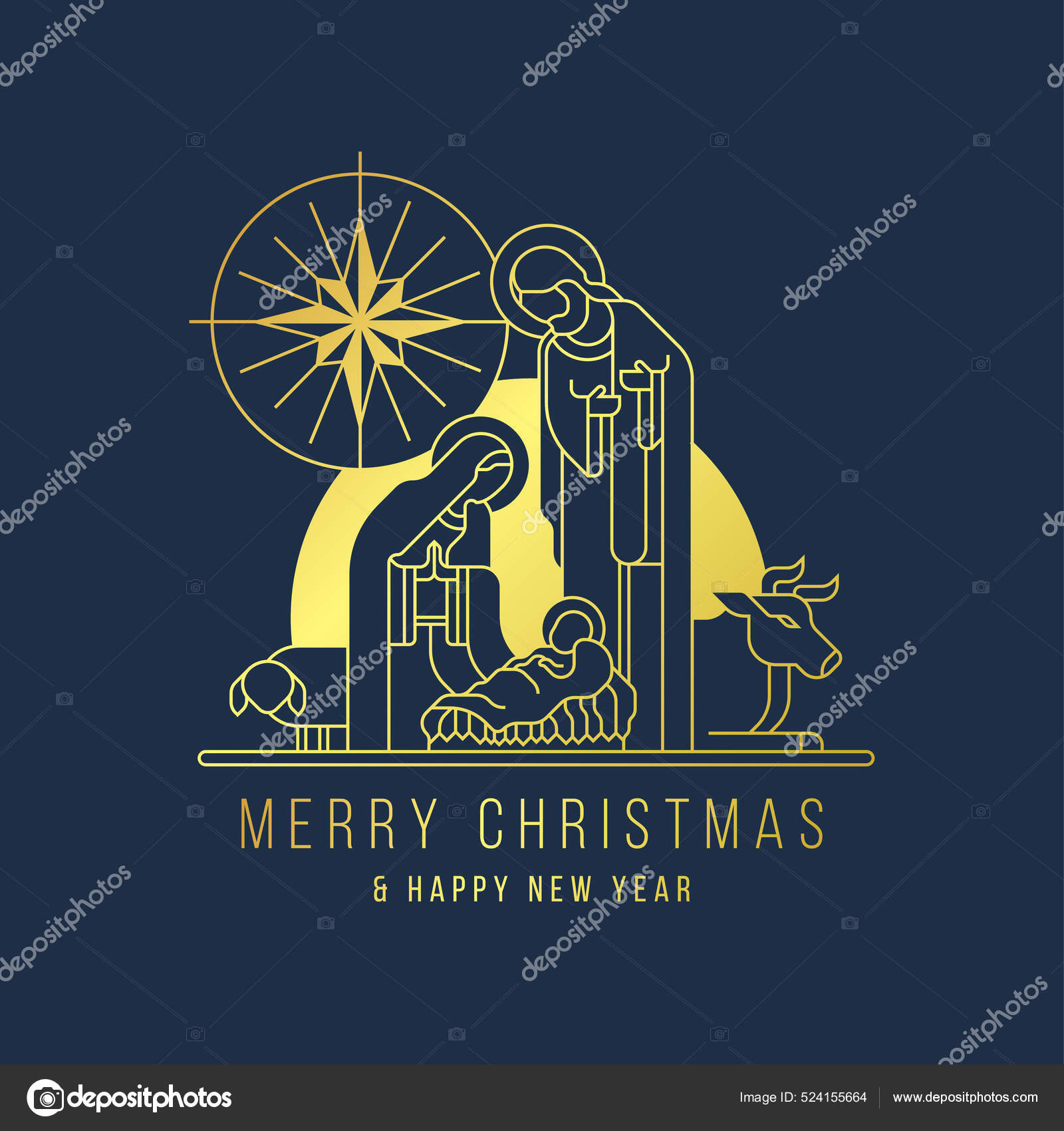 圣诞快乐新年快乐现代金线\, image size:1600x1700